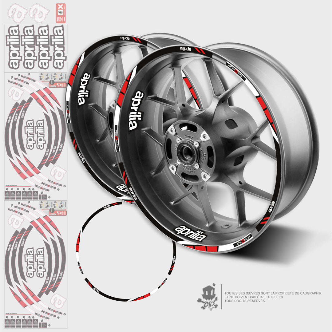 APRILIA GRAPHIC KIT WHEELS - RS 660 - ACID