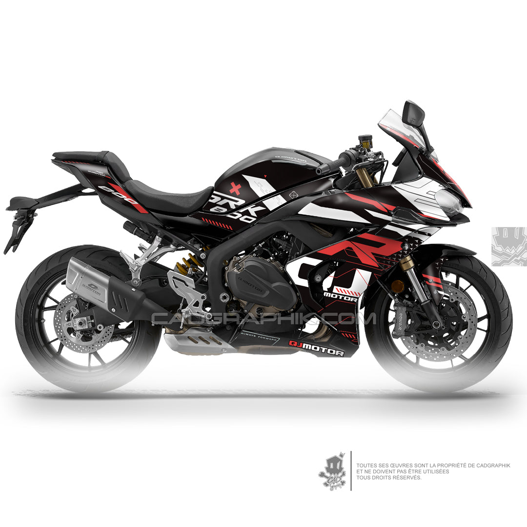 QJMOTOR KIT DÉCO - SRK 800 RR - RACE SPEED RED
