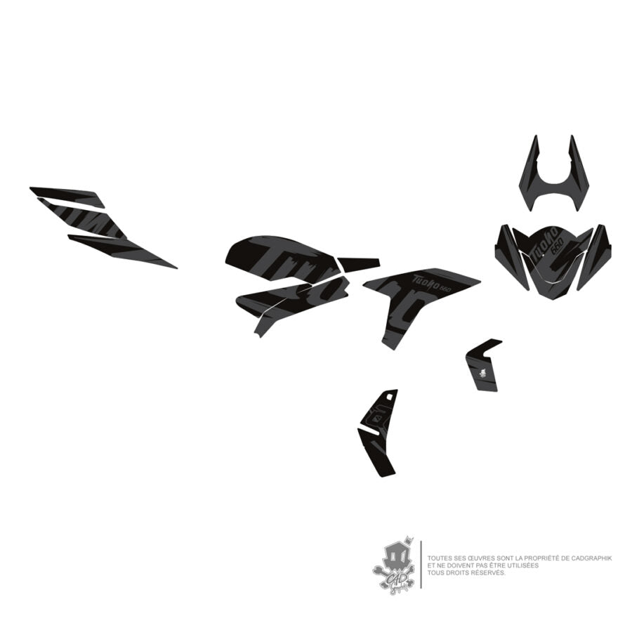 APRILIA GRAPHIC KIT -TUONO 660 BLACK RAGE - ONLY 10