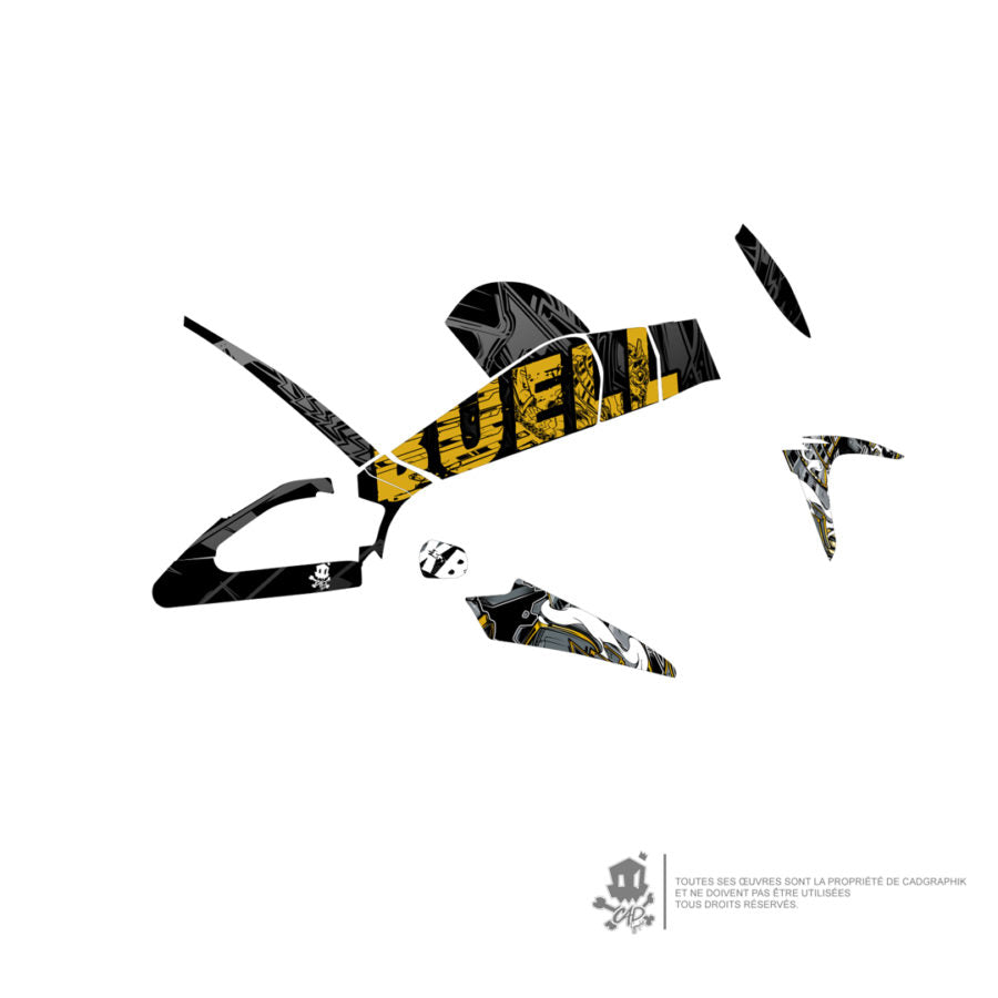 BUELL - XB9/XB12 PEGASE ARMOR YELLOW- ONLY 10