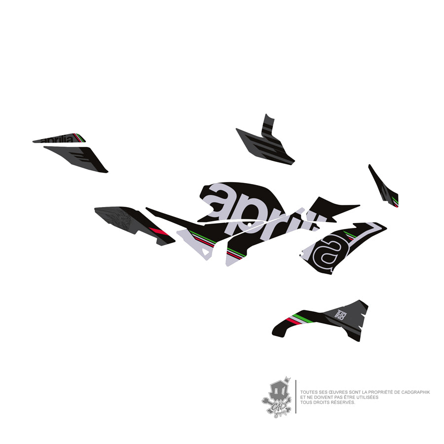 APRILIA DECO KIT - TUONO V4 1100 FACTORY 20 DEMOITA -V2- ONLY 30