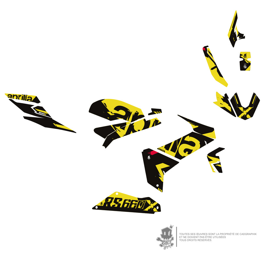 APRILIA DECO KIT - RS 660 X HAVOC ACID - ONLY 30