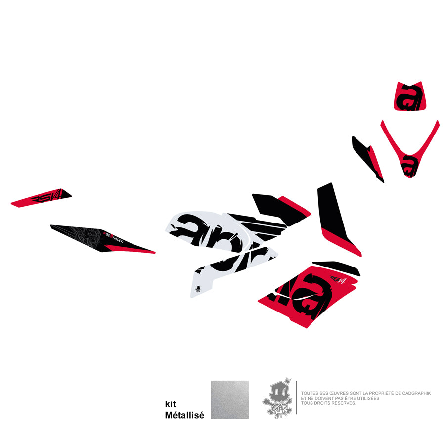 APRILIA GRAPHIC KIT - RSV4 1100 R19-METALLIC-ONLY 30