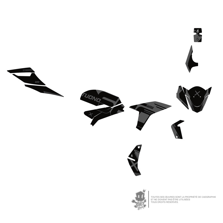 APRILIA DECO KIT -TUONO 660 BLACK TYPE - ONLY 30