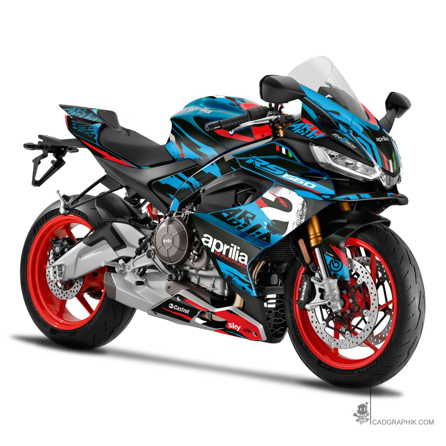 APRILIA KIT DÉCO - RS 660 - BACKGROUND MARLIN - ONLY 50