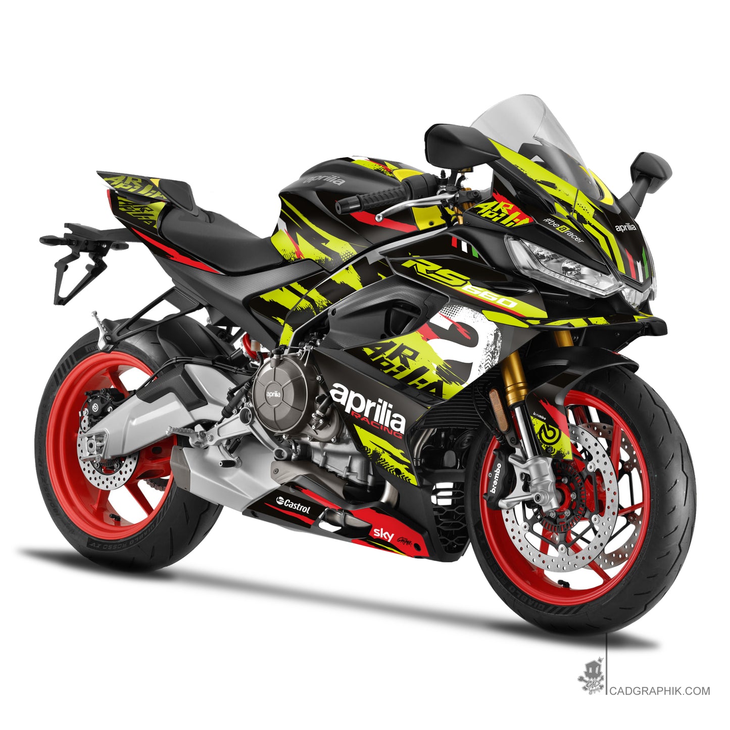 APRILIA KIT DÉCO - RS 660 - BACKGROUND ACIDE - ONLY 50