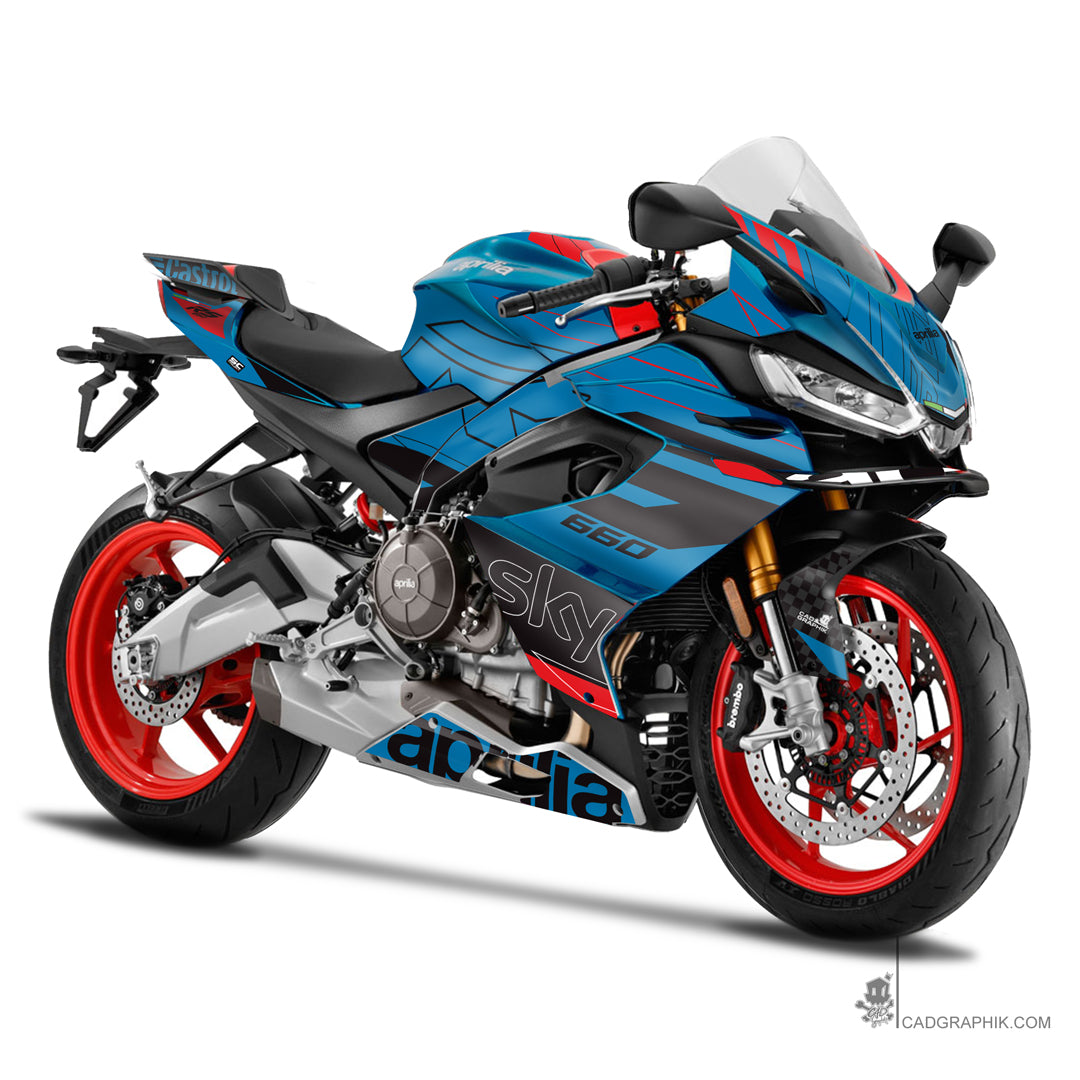 APRILIA KIT DÉCO - RS 660 - SKY  MARLIN - ONLY 50