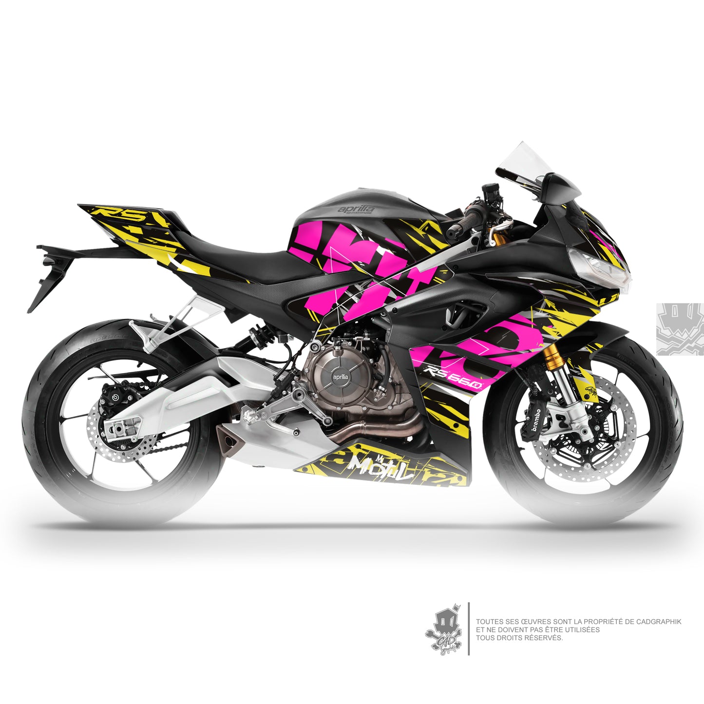 APRILIA KIT DÉCO - RS 660 - 101 PINK - ONLY 50