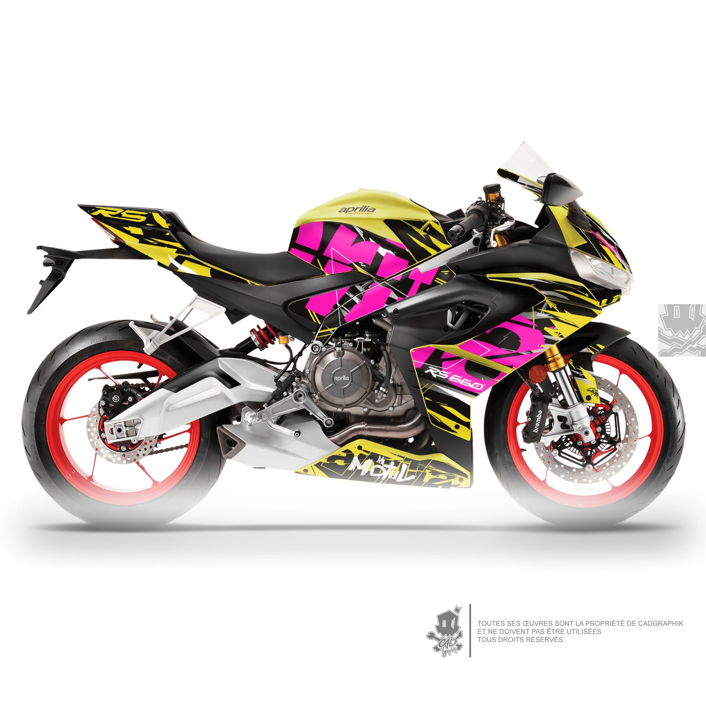 APRILIA KIT DÉCO - RS 660 - 101 PINK - ONLY 50