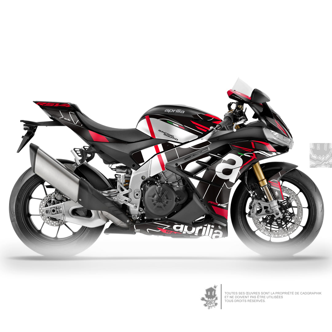 APRILIA KIT DÉCO - RSV4 1100 - RACING SQUAD-RED - ONLY 50