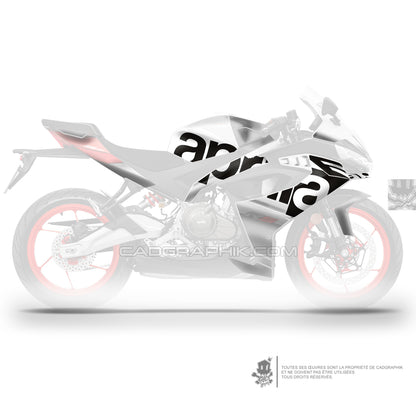 APRILIA KIT DÉCO - RS 457 PACK LOGO - WHITE - ONLY X