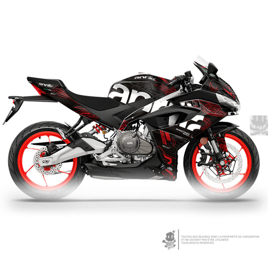 APRILIA KIT DÉCO - RS 457 TECH 01 - RED - ONLY 50