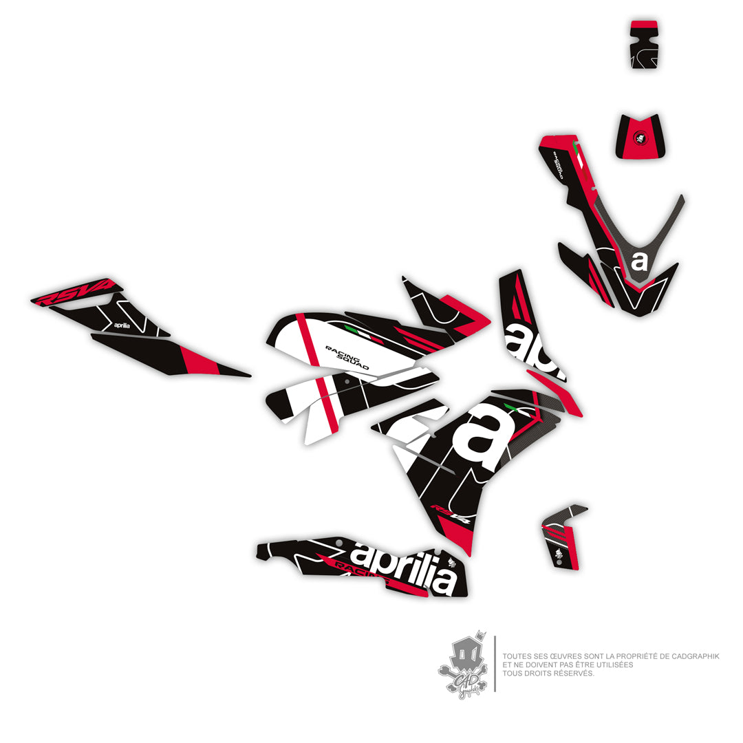 APRILIA KIT DÉCO - RSV4 1100 - RACING SQUAD-RED - ONLY 50