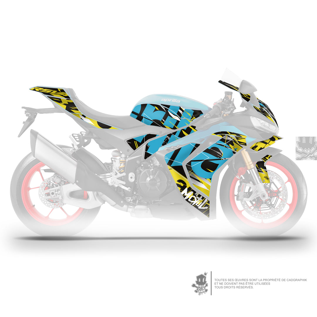 APRILIA KIT DÉCO - RSV4 - 101  Y - ONLY 50