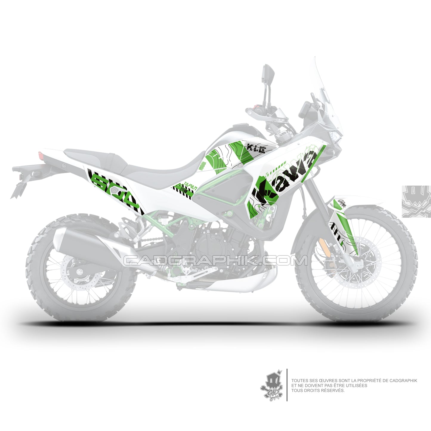 KIT DÉCO KAWASAKI KLE 500 KAWA W
