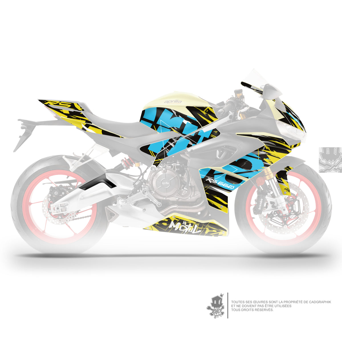 APRILIA KIT DÉCO - RS 660 - 101 C - ONLY 50
