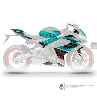 APRILIA KIT DÉCO - RS 660 - SKY  TYFFANY - ONLY 50