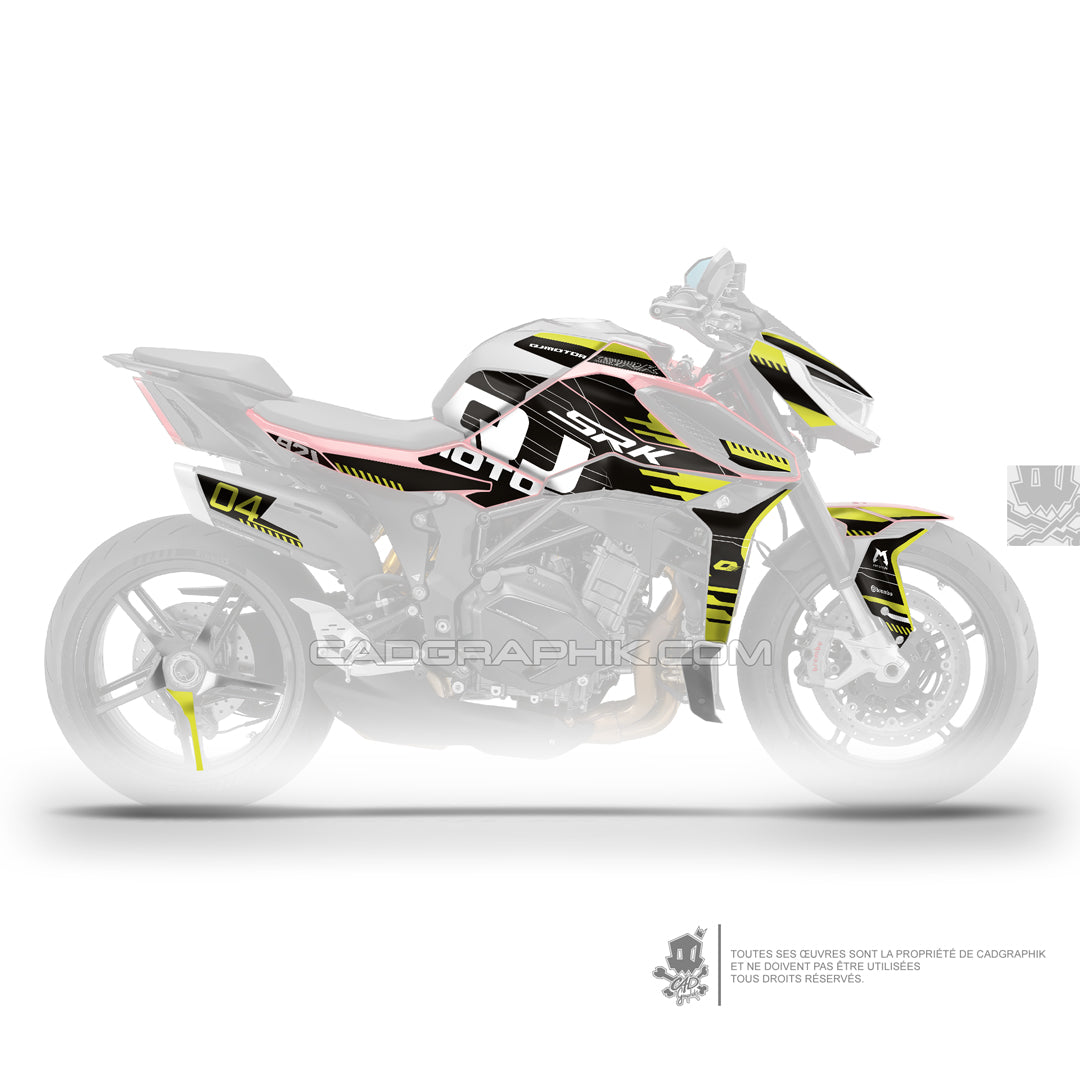 QJMOTOR KIT DÉCO - SRK 921  - RACE ACIDE