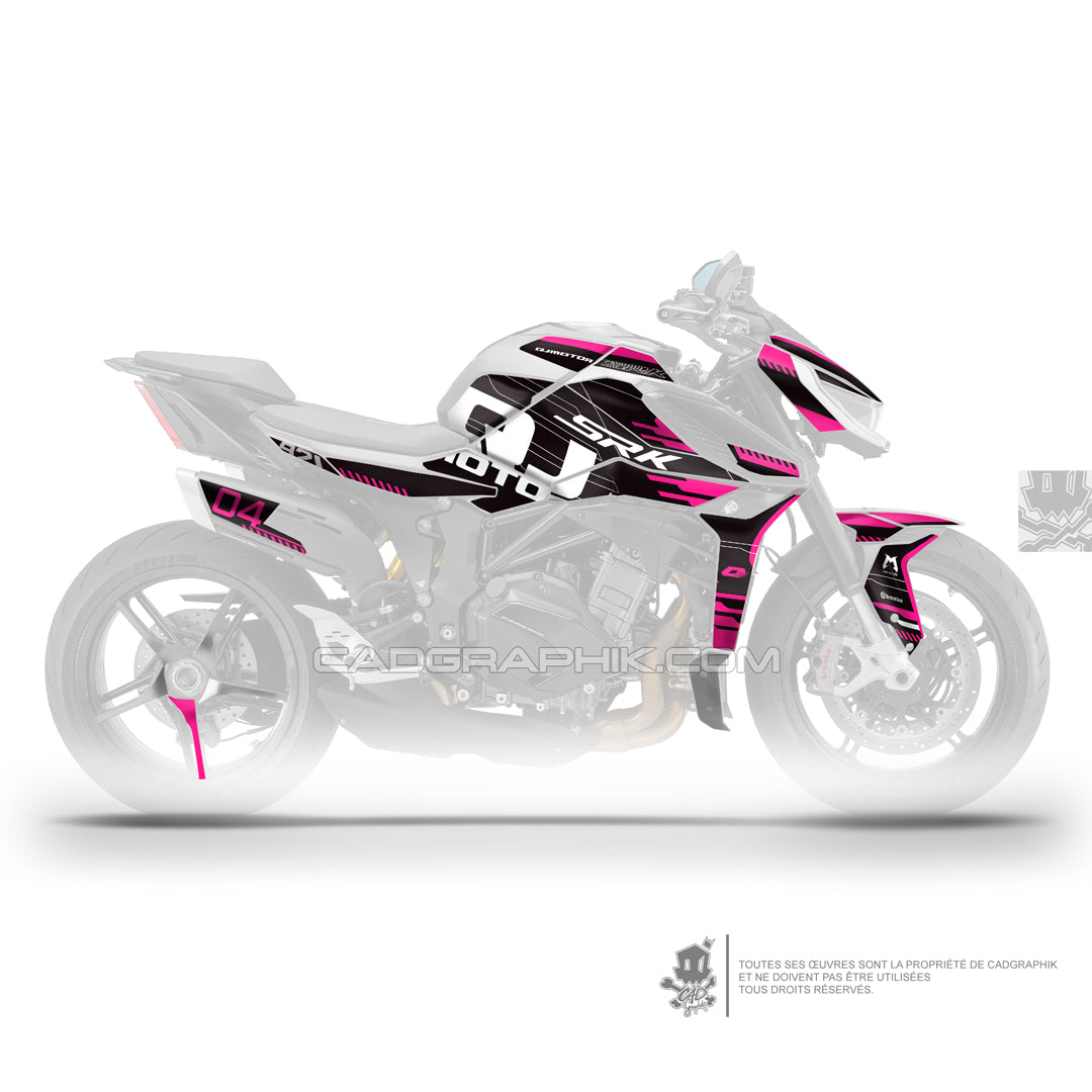 QJMOTOR KIT DÉCO - SRK 921  - RACE PINK