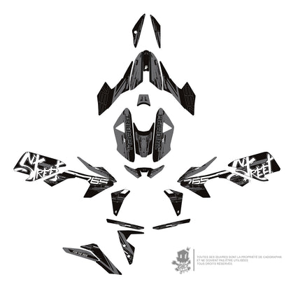 GRAPHIC KIT TRIUMPH - STREET TRIPLE RS 765 RS WHITE SERIE - ONLY-X