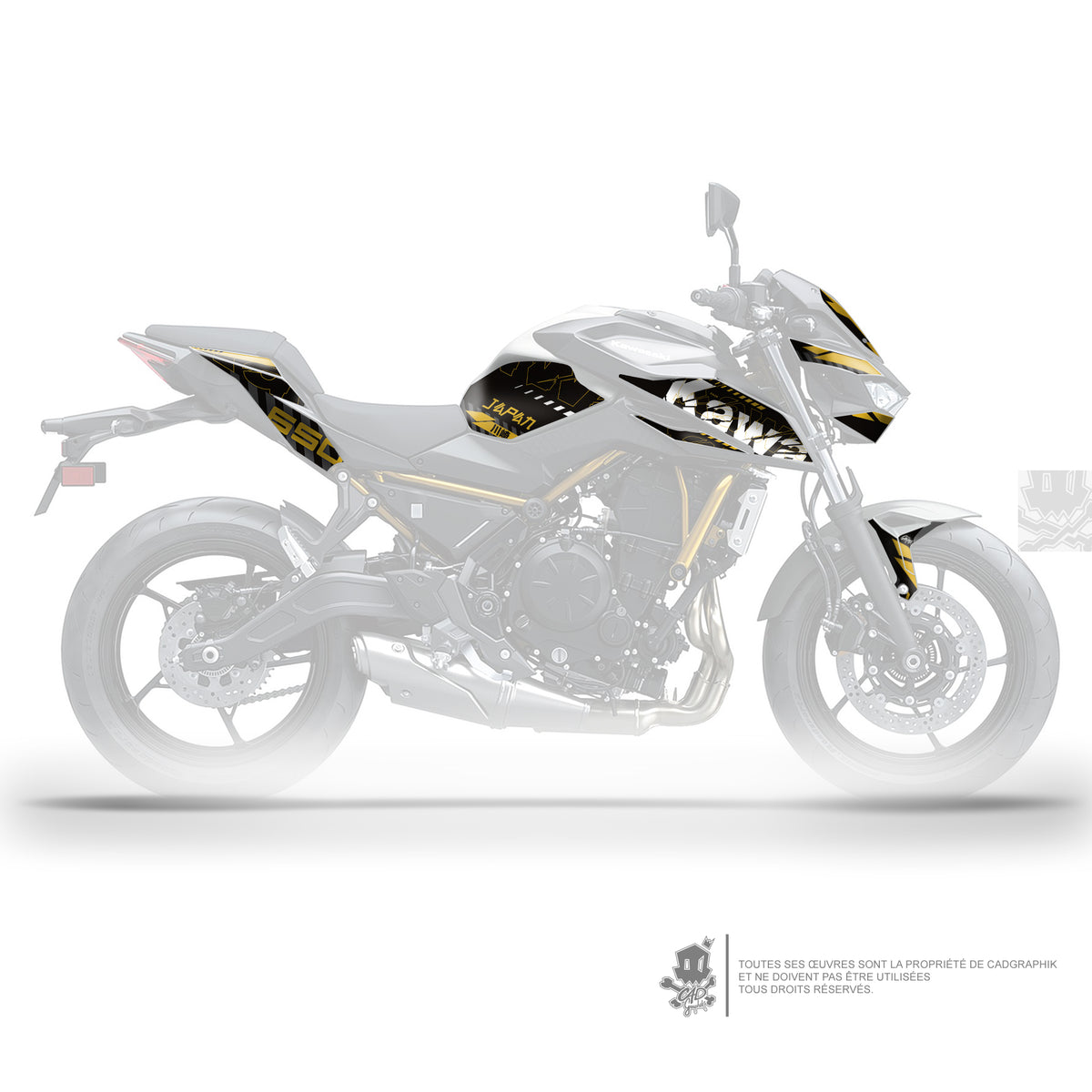 KIT DÉCO KAWASAKI Z650 GRUNGE - O