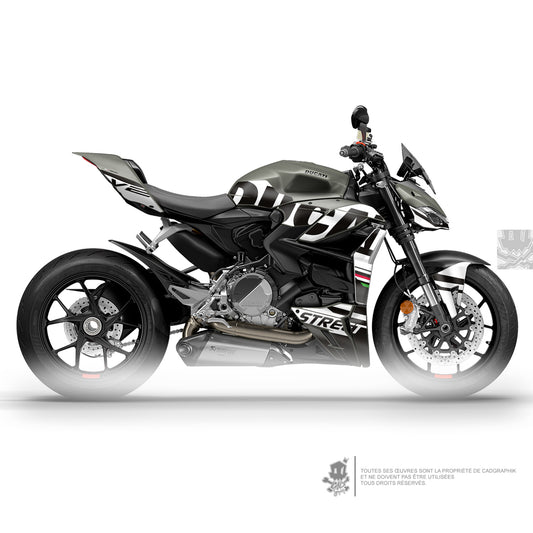 DUCATI GRAPHIC KIT – STREETFIGHTER V2 BLACK ITALIA – ONLY 30
