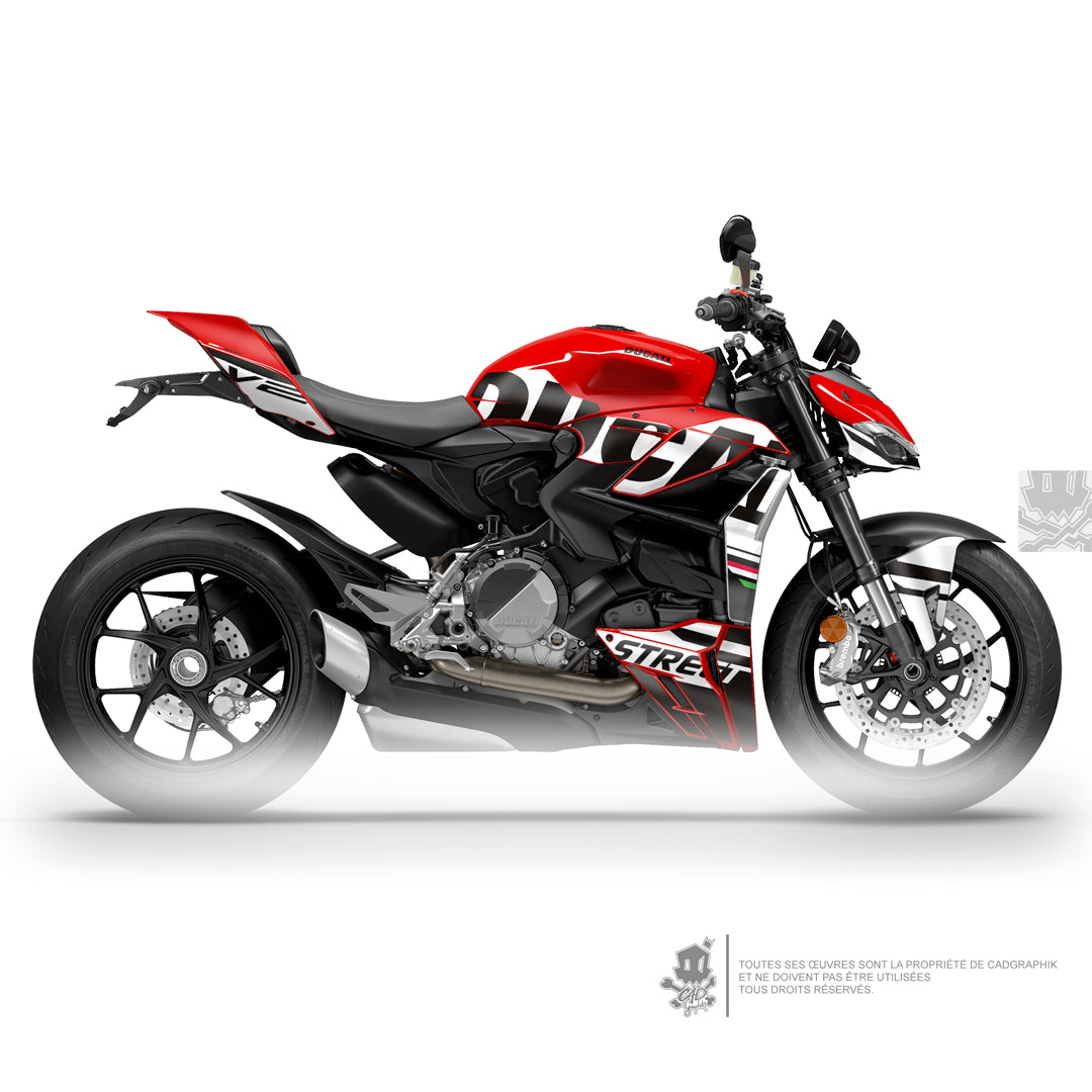 DUCATI GRAPHIC KIT – STREETFIGHTER V2 BLACK ITALIA – ONLY 30