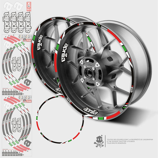 APRILIA GRAPHIC KIT WHEELS - RS 660 - ACID