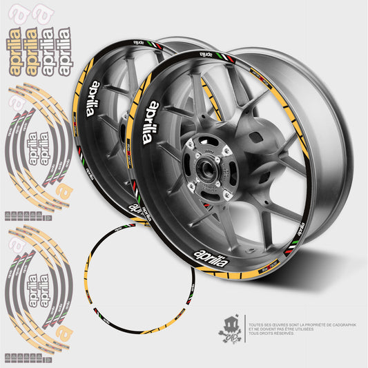 APRILIA GRAPHIC KIT WHEELS - RS 660 - ACID