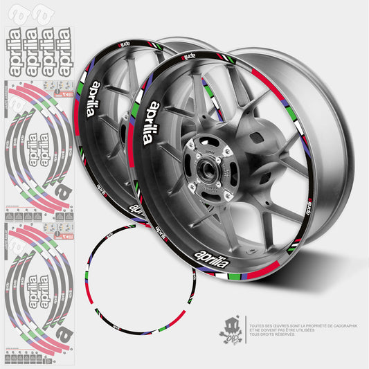 APRILIA GRAPHIC KIT WHEELS - RS 660 - ACID