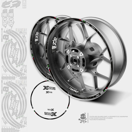 APRILIA GRAPHIC KIT WHEELS - TUONO 660 - GRAY