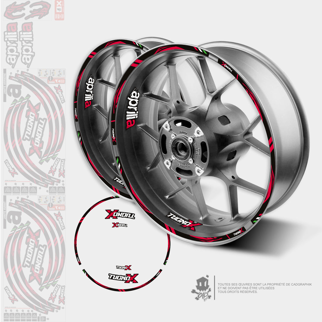 APRILIA GRAPHIC KIT WHEELS - TUONO 660 - ALL