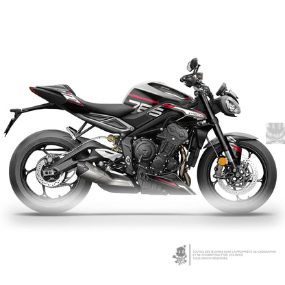 GRAPHIC KIT TRIUMPH - STREET TRIPLE RS 765 RS WHITE SERIE - ONLY-X
