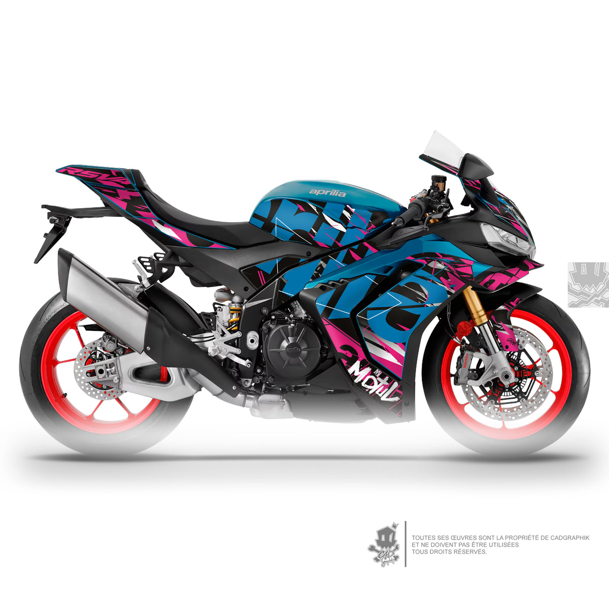 APRILIA KIT DÉCO - RSV4 - 101 PINK - ONLY 50