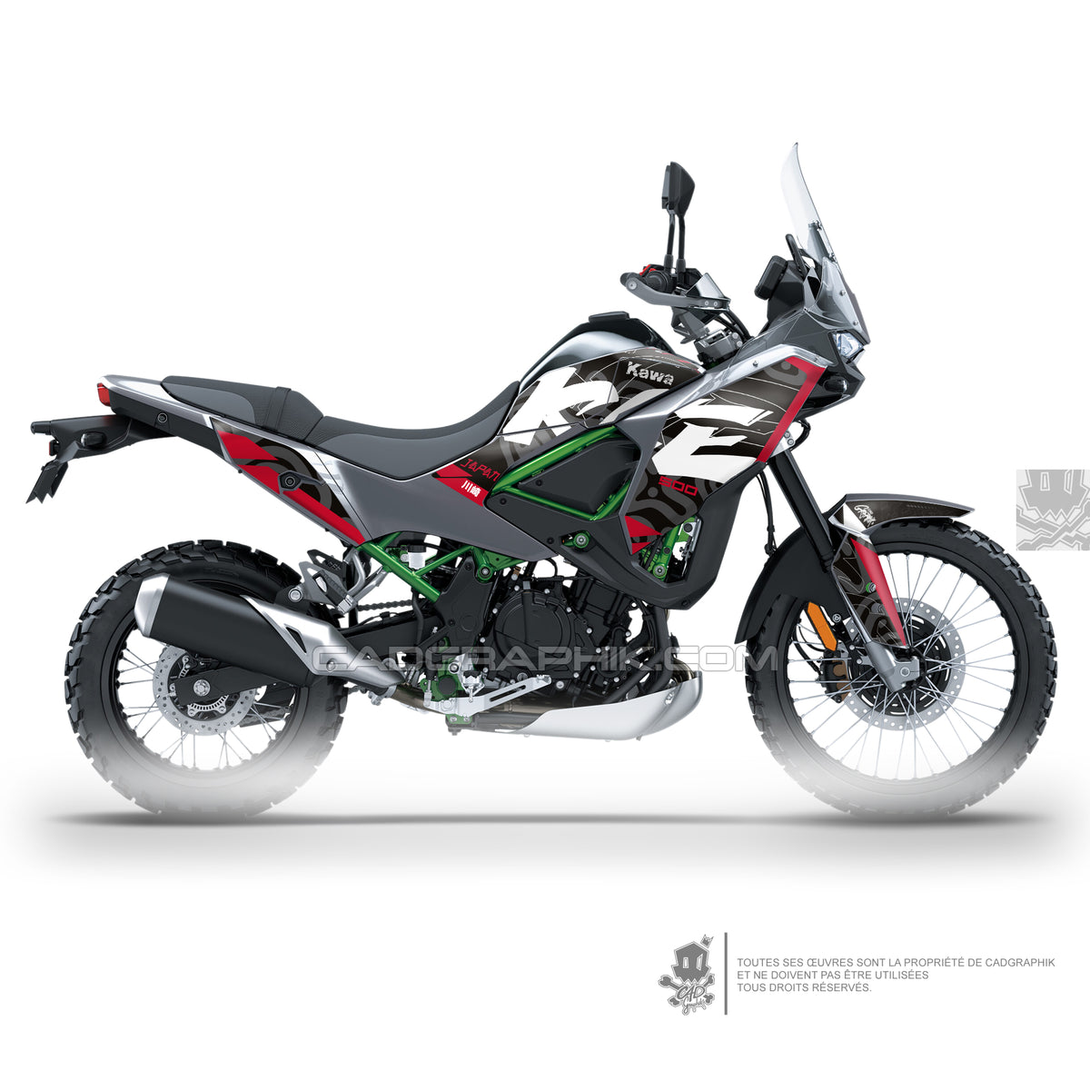 KIT DÉCO KAWASAKI KLE 500 KAWA GEKKO R