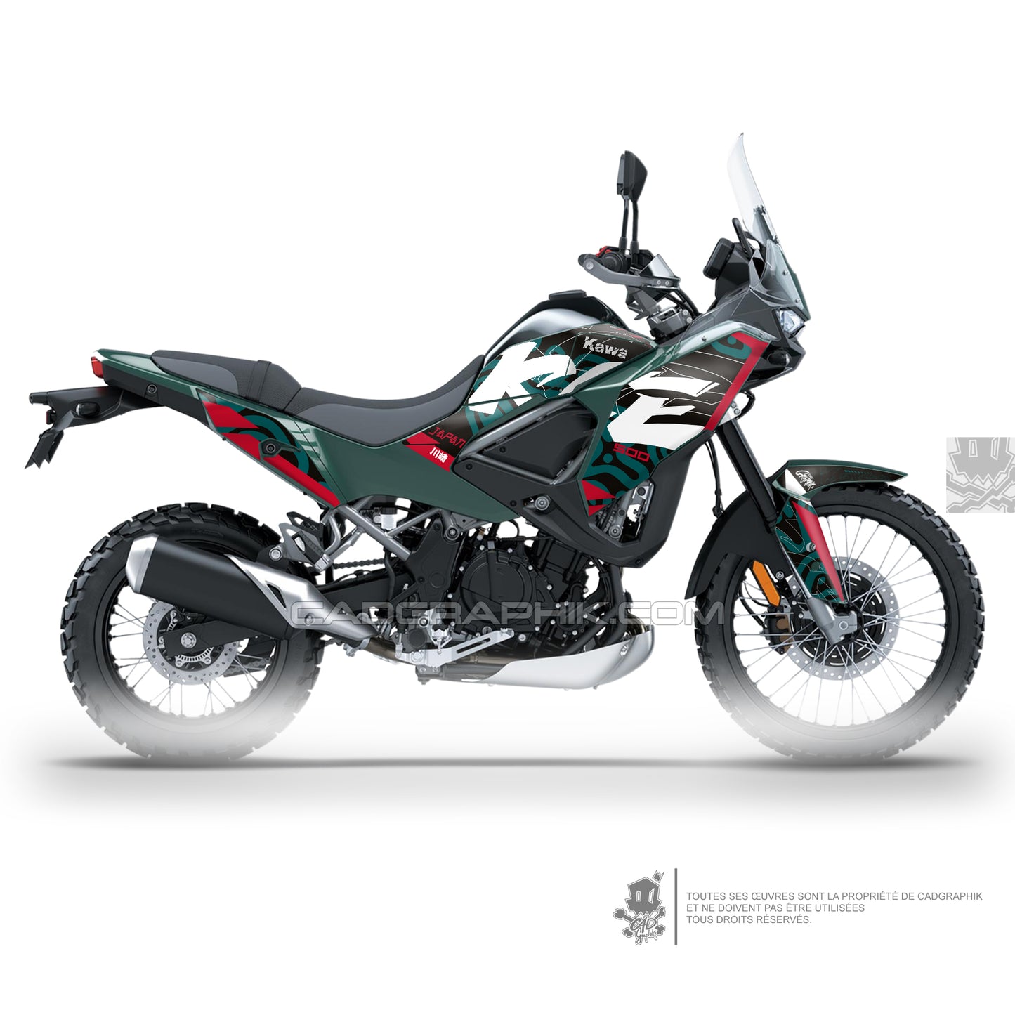 KIT DÉCO KAWASAKI KLE 500 KAWA GEKKO