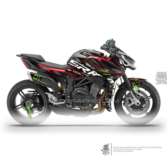 QJMOTOR KIT DÉCO - SRK 921 - DOWN GREEN