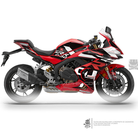 QJMOTOR KIT DÉCO - SRK 800 RR  - RACE SPEED RED