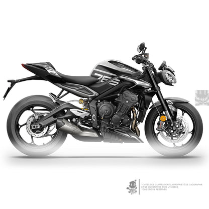 GRAPHIC KIT TRIUMPH - STREET TRIPLE RS 765 RS WHITE SERIE - ONLY-X