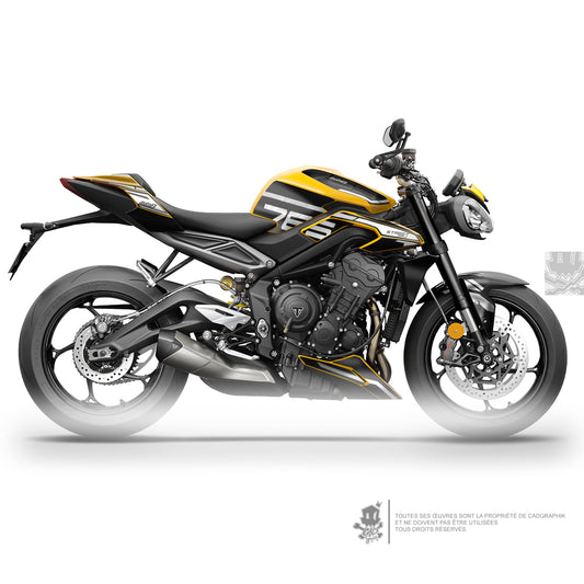 GRAPHIC KIT TRIUMPH - STREET TRIPLE RS 765 RS WHITE SERIE - ONLY-X