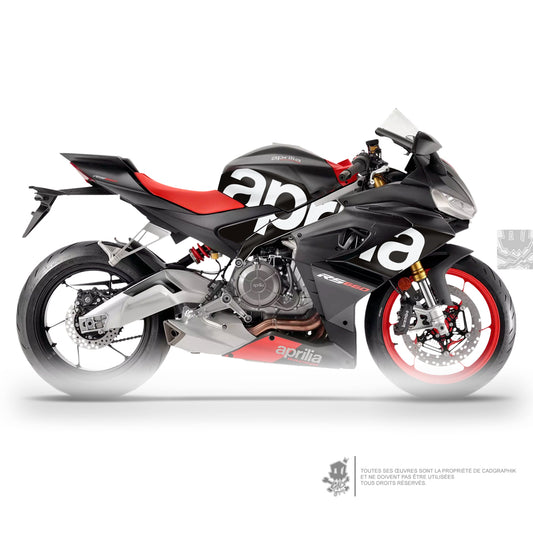 APRILIA KIT DÉCO - RS 660 PACK LOGO - BLACK - ONLY X