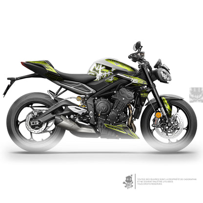 GRAPHIC KIT TRIUMPH - STREET TRIPLE RS 765 RS WHITE SERIE - ONLY-X