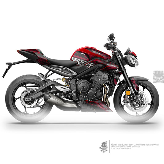TRIUMPH KIT DÉCO - STREET TRIPLE 765 - JACK -RED