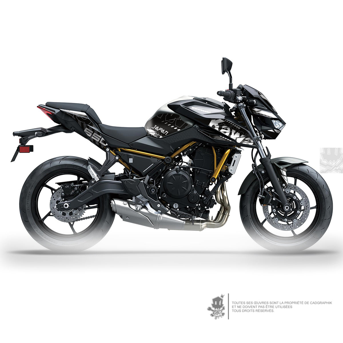 KIT DÉCO KAWASAKI Z650 GRUNGE - W