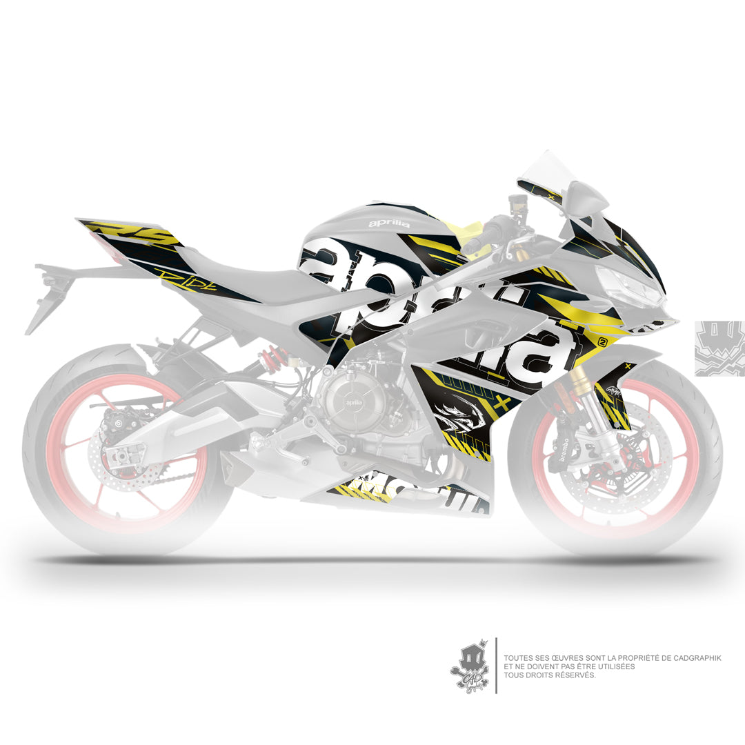 APRILIA KIT DÉCO - RS 660 - WIPEOUT 2  BLACK- ONLY 50