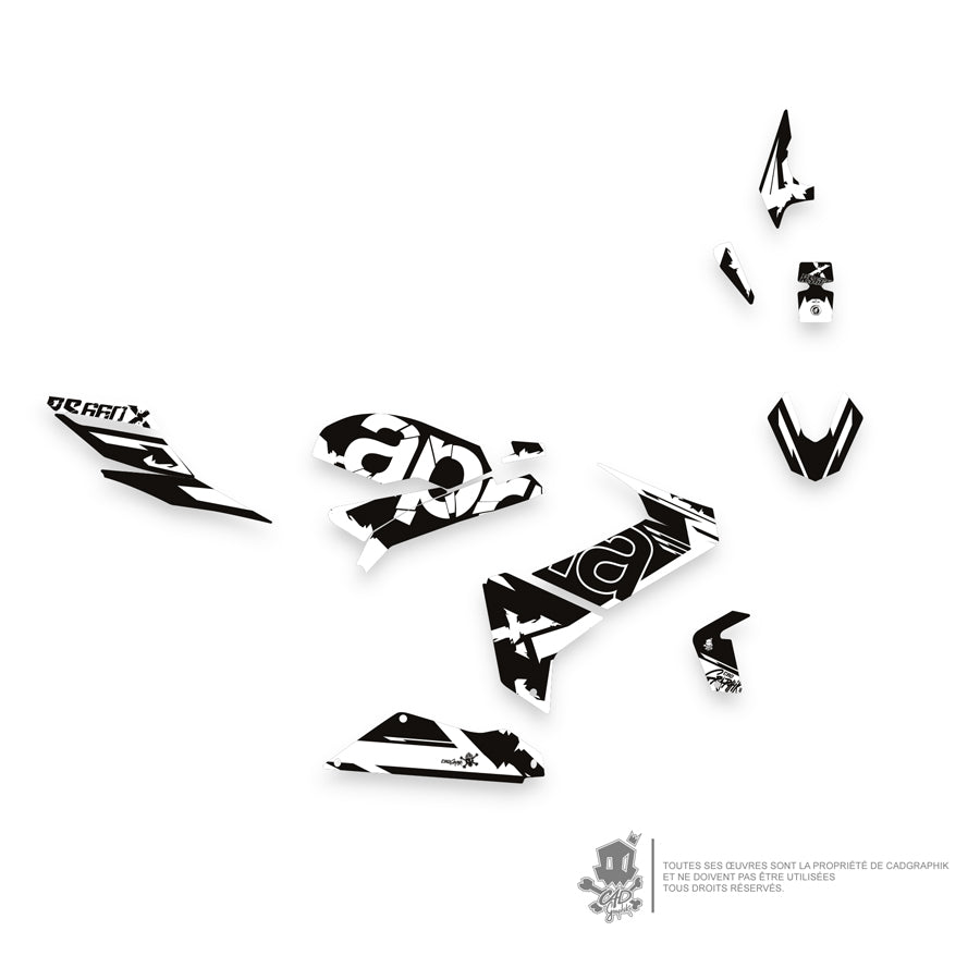 APRILIA GRAPHIC KIT - RS 660 X- WHITE GRUNGE-ONLY 30