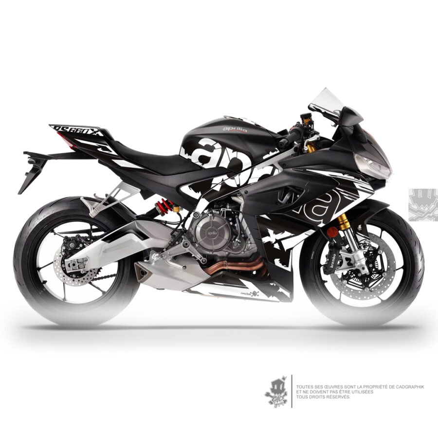 APRILIA GRAPHIC KIT - RS 660 X- WHITE GRUNGE-ONLY 30