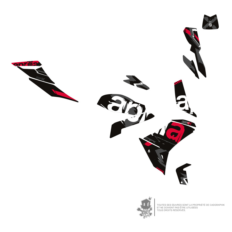 APRILIA GRAPHIC KIT - RSV4 1100 FACTORY - HAVOC - ONLY 30