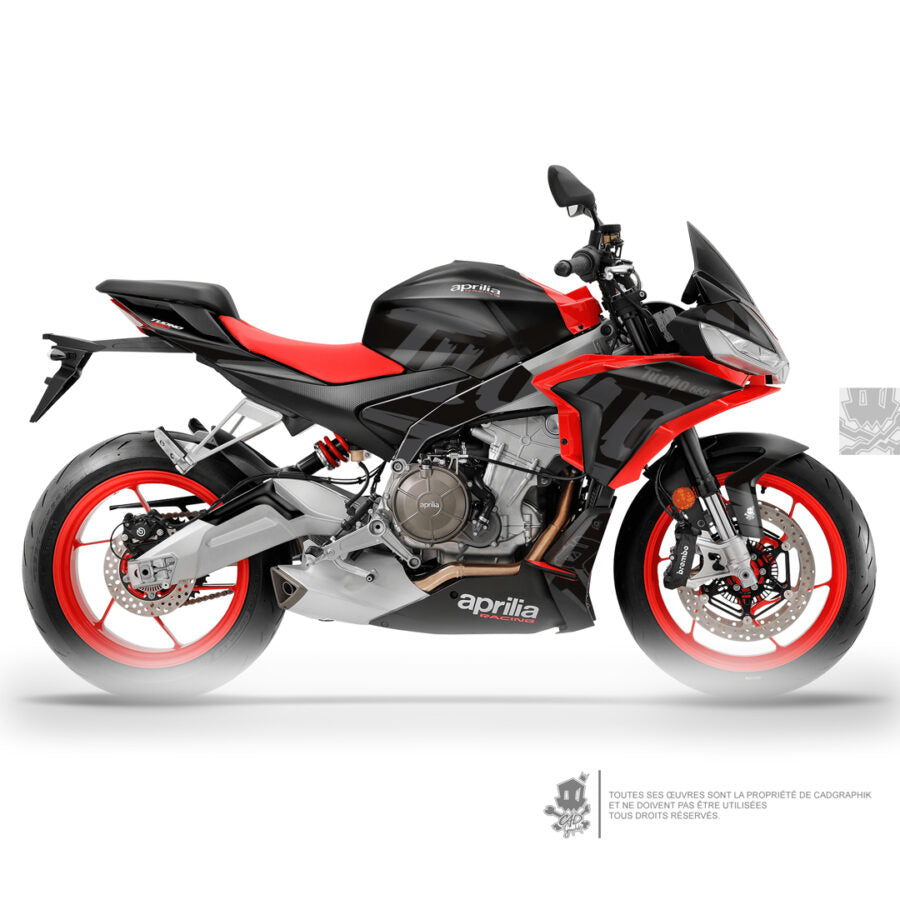 APRILIA GRAPHIC KIT -TUONO 660 BLACK RAGE - ONLY 10