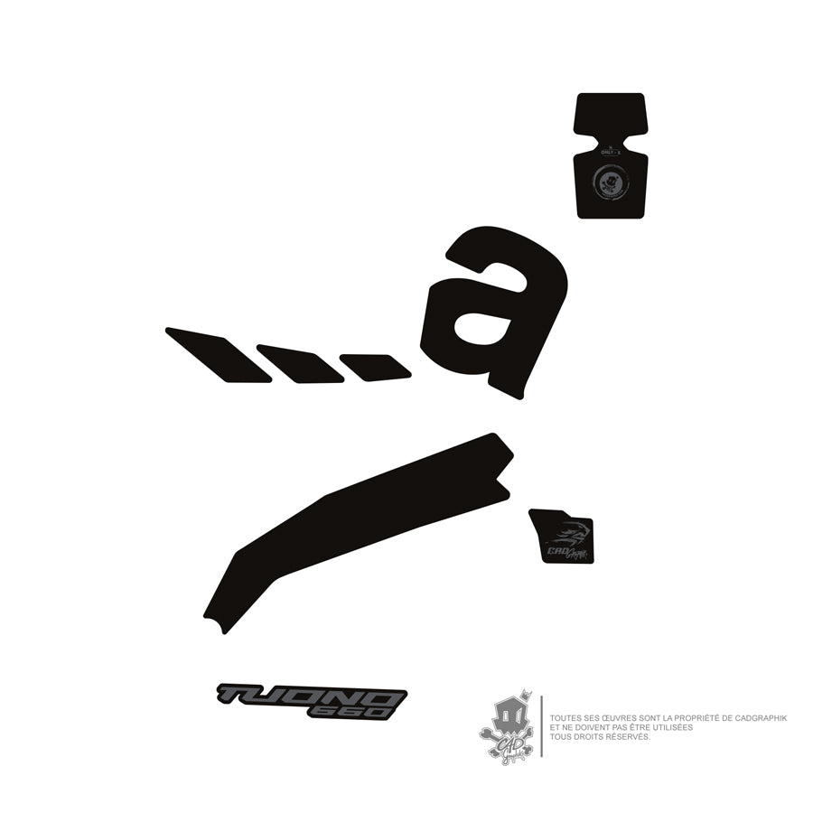 APRILIA DECO KIT - TUONO 660 BLACK PACK - ONLY X